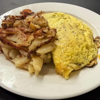 Herb Mushroom and Cheese Omelette